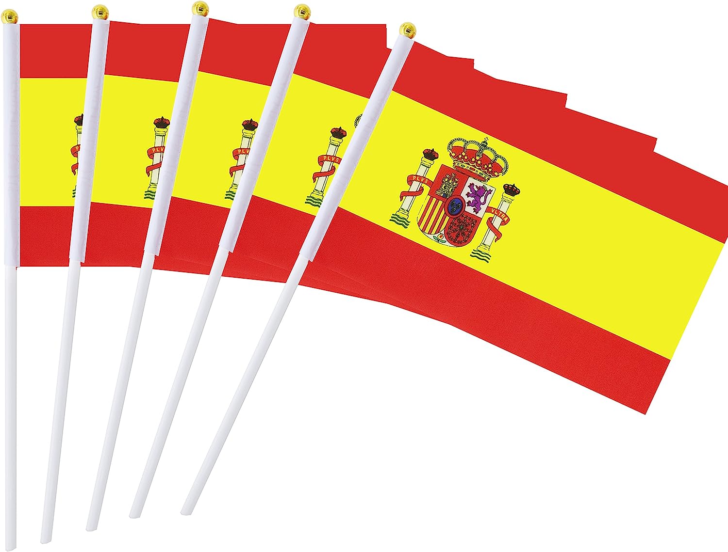 230527222558327_1 25 Pack Hand Held Small Mini Flag Greece Flag Greek Flag Stick Flag Round Top National Country Flags,Party Decorations Supplies For Parades,World Cup,Festival Events ,International Festival - Image 1